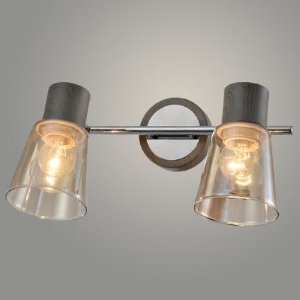 Спот 18983/2 GR серый 2x40W E27 h160, WAN22